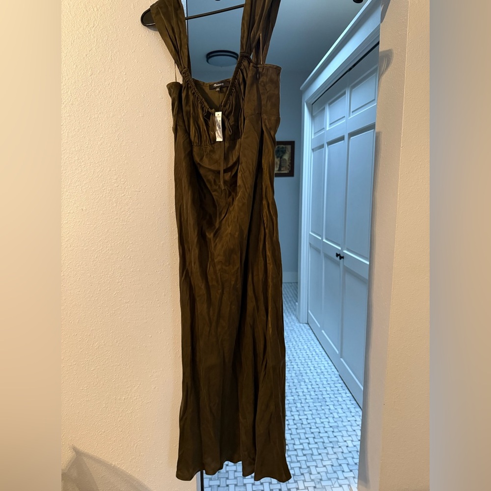 Madewell Sqaure neck midi dress